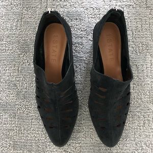 1.State black suede shoes